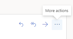 The button "More actions" in Outlook