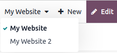 Selector de sitios web
