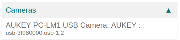 Fotocamere riconosciuta dalla box IoT.