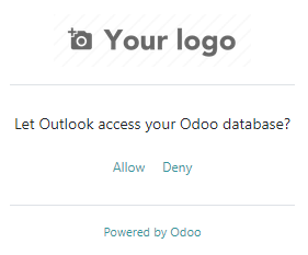 Consentire al plugin di Outlook di connettersi a un database