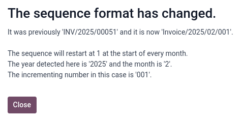 Modificare il numero di riferimento di una fattura.
